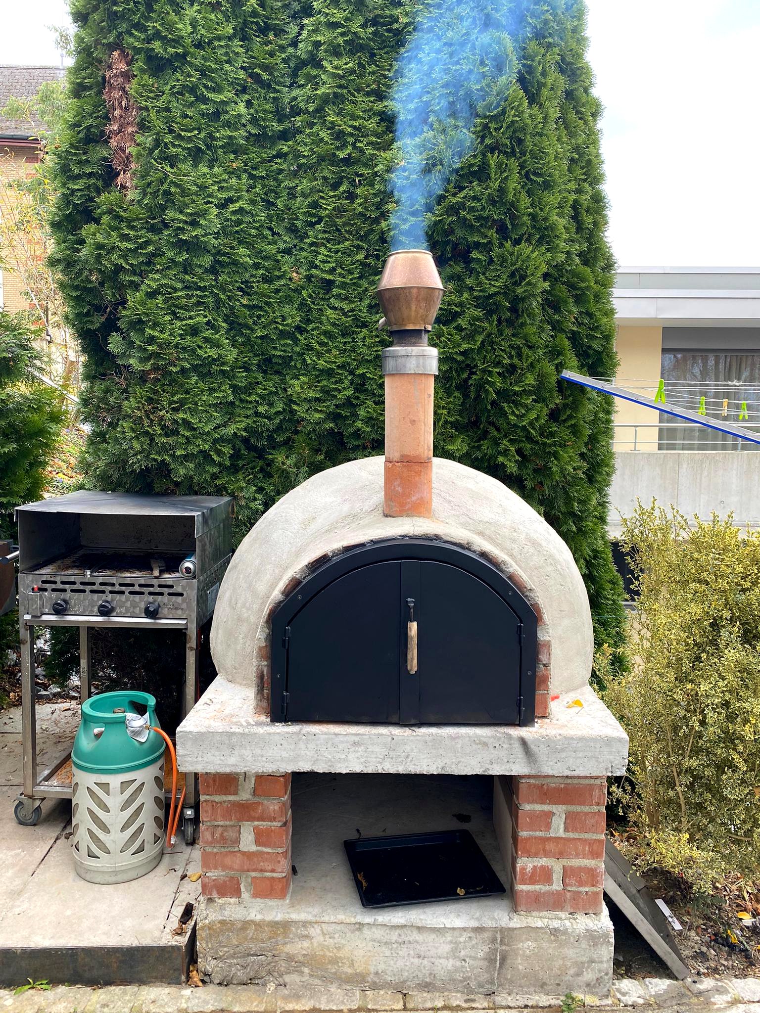 Gemauerter Pizzaofen